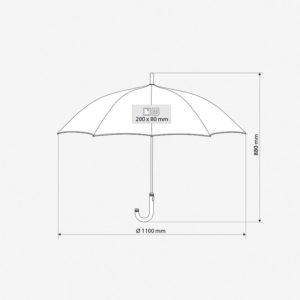Kišobran Black Line - dimenzije