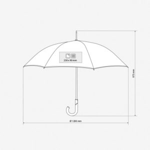 Kišobran Panamera - dimenzije