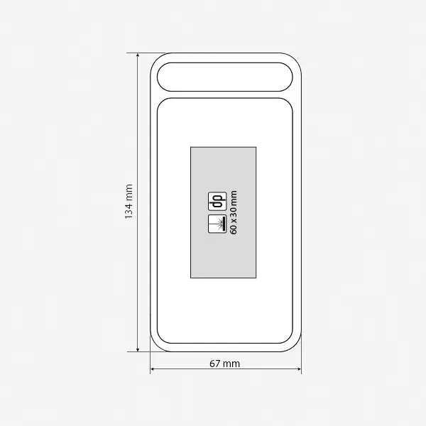 Power bank Light 10 - dimenzije