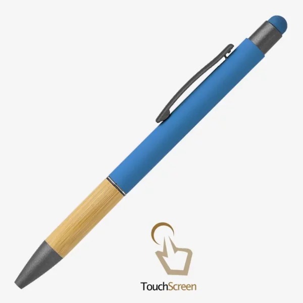 Olovka Titanium Touch Bamboo - azurno plava