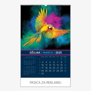 Zidni kalendar Igre prirode 2025 - ožujak