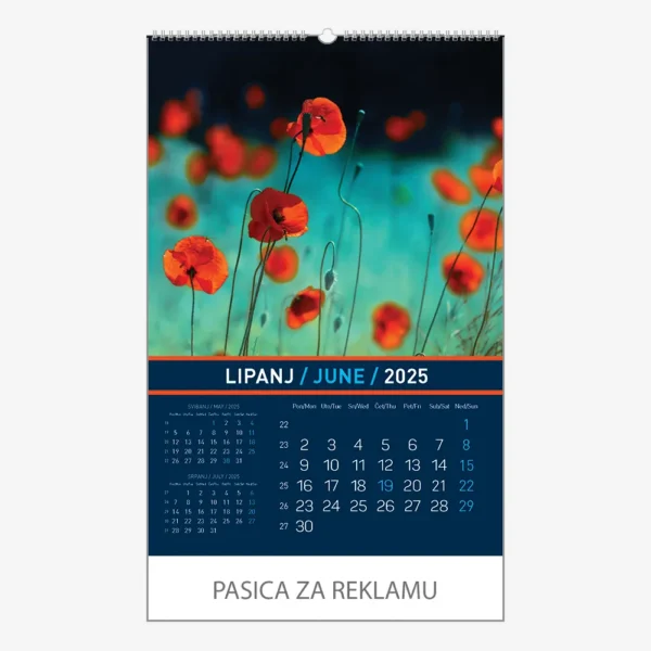 Zidni kalendar Igre prirode 2025 - lipanj