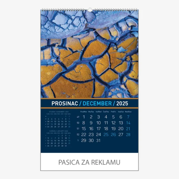 Zidni kalendar Igre prirode 2025 - prosinac