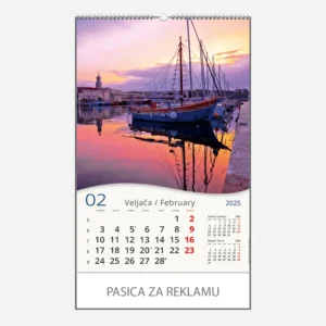 Zidni kalendar Jadran okom galeba 2025 - veljača