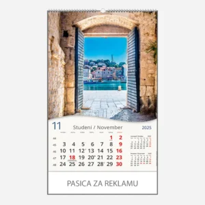 Zidni kalendar Jadran okom galeba 2025 - studeni