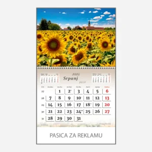 Zidni kalendar Krajolici Hrvatska 2025 - srpanj