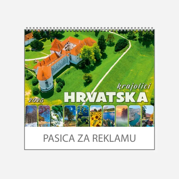 Zidni kalendar Krajolici Hrvatska 2025