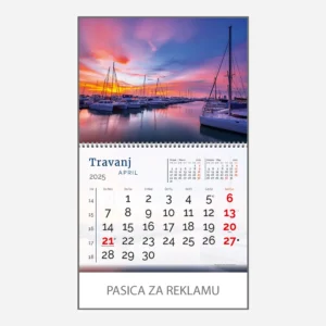 Zidni kalendar Obala i more 2025 - travanj