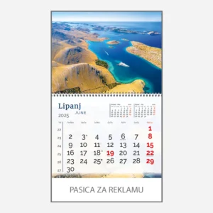 Zidni kalendar Obala i more 2025 - lipanj