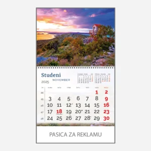 Zidni kalendar Obala i more 2025 - studeni