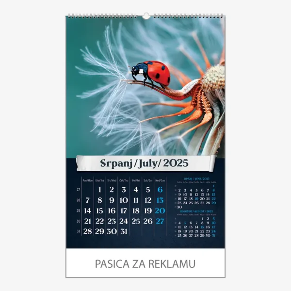 Zidni kalendar Okom sanjara 2025 - srpanj