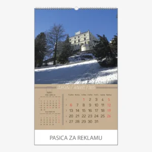 Zidni kalendar Putujem Hrvatskom 2025 - siječanj