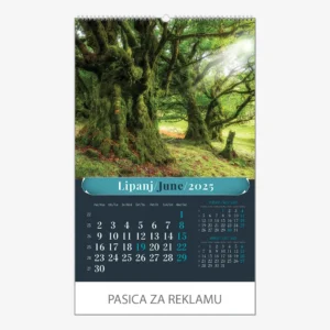 Zidni kalendar Šumska priča 2025 - lipanj