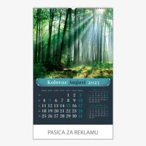 Zidni kalendar Šumska priča 2025 - kolovoz