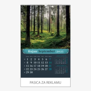 Zidni kalendar Šumska priča 2025 - rujan