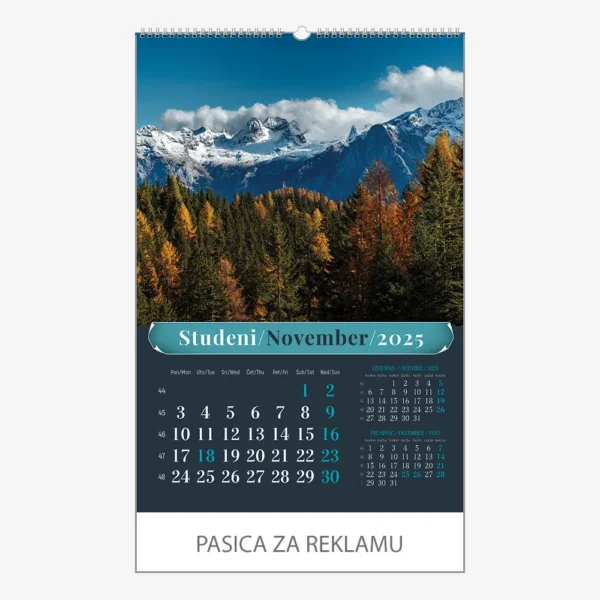 Zidni kalendar Šumska priča 2025 - studeni