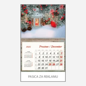 Zidni kalendar Vrtovi 2025 - prosinac