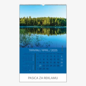 Zidni kalendar Zrcala u prirodi 2025 - travanj