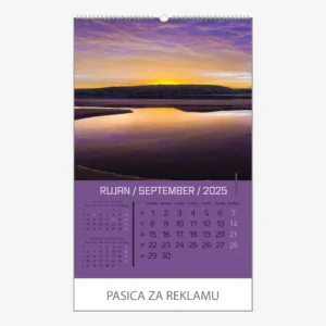 Zidni kalendar Zrcala u prirodi 2025 - rujan