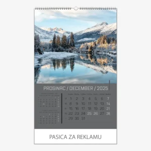 Zidni kalendar Zrcala u prirodi 2025 - prosinac