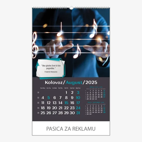 Zidni kalendar Zrnce mudrosti 2025 - kolovoz