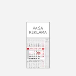 Kalendar poslovni tromjesečni Note – mali 2025