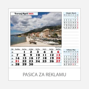 Stolni kalendar Adriatic 2025 - travanj