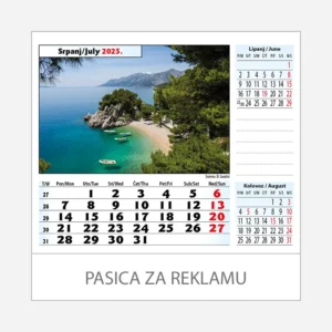 Stolni kalendar Adriatic 2025 - srpanj