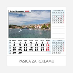 Stolni kalendar Adriatic 2025 - rujan