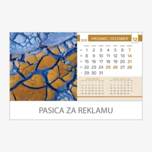 Stolni kalendar obostrani 2025 - prosinac