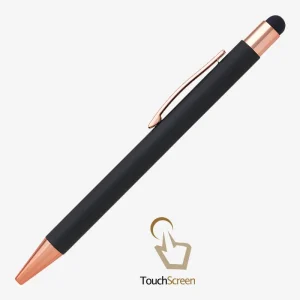 Metalna olovka Titanium touch gold - plava