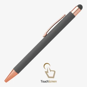 Metalna olovka Titanium touch gold - siva