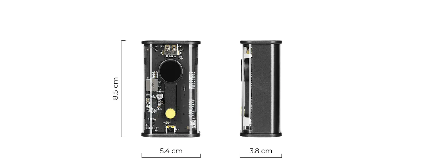 Power bank Hybrid - dimenzije